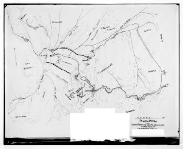 Petra. Plan of Petra LOC matpc.06872