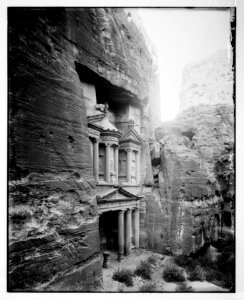 Petra. Temple of el-Khazneh (from the southeast) LOC matpc.06884