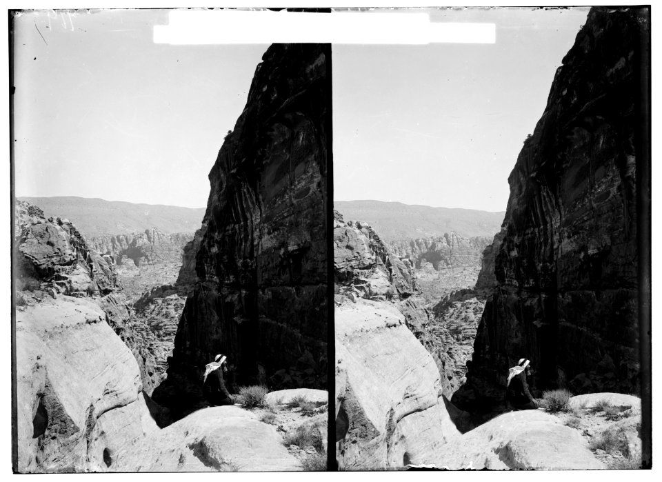 Petra in Transjordan. Gorge of the hermitage from the road to Ed-Deir LOC matpc.01666