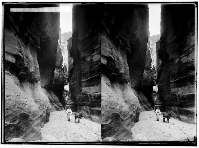 Petra in Transjordan. Narrow defile of the Sik LOC matpc.01635