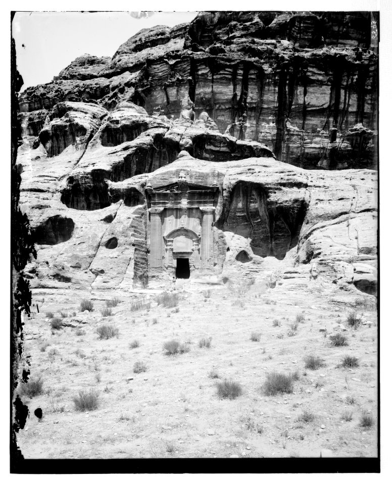 Petra. Tomb with three urns LOC matpc.06900