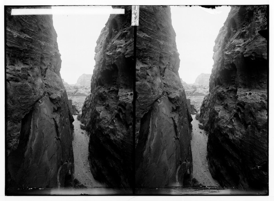 Petra in Transjordan. Sik between el-Khazne and the theatre LOC matpc.01645