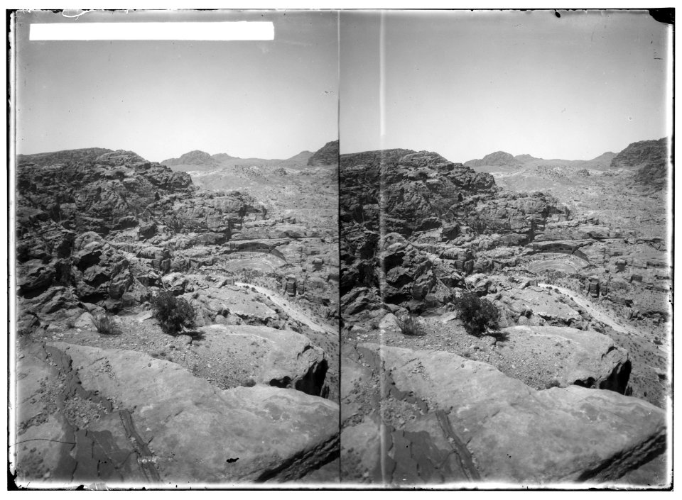 Petra in Transjordan. The theatre from el-Hubta LOC matpc.01632