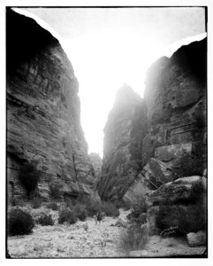 Petra. Western entrance of Es-Sik LOC matpc.06886