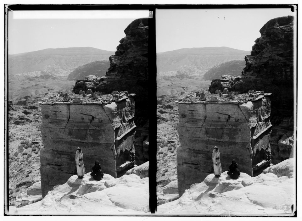 Petra in Transjordan. Tomb en route to Mt. Hor, Jebel Harun LOC matpc.01681