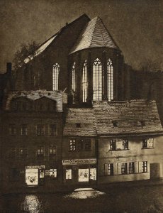 Petri-Kirche bei Nacht