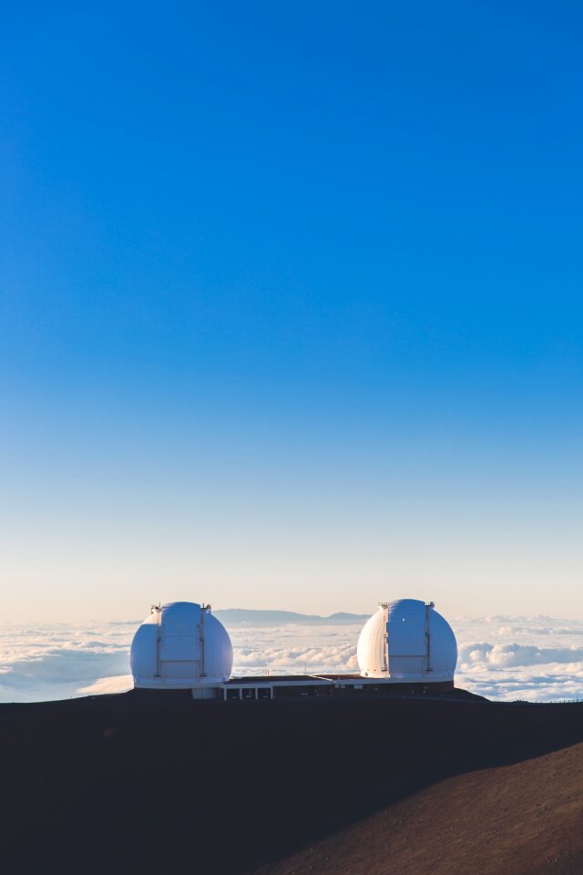 Sunny mountain sky