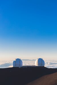 Sunny mountain sky