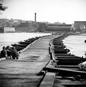 Petersburg, Virginia. Pontoon bridge