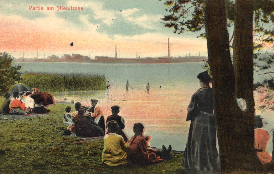 Petershagen, Brandenburg - Stienitzsee, Strand mit Badenden (Zeno Ansichtskarten)