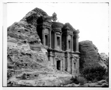 Petra. Ed-Deir from the northwest LOC matpc.06915