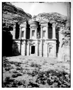 Petra. Ed-Deir from the southwest LOC matpc.06913