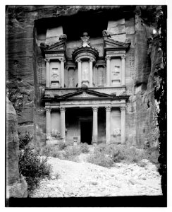 Petra. Front view of Temple of el-Khazneh LOC matpc.06879