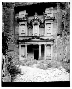 Petra. Front view of Temple of el-Khazneh LOC matpc.06881