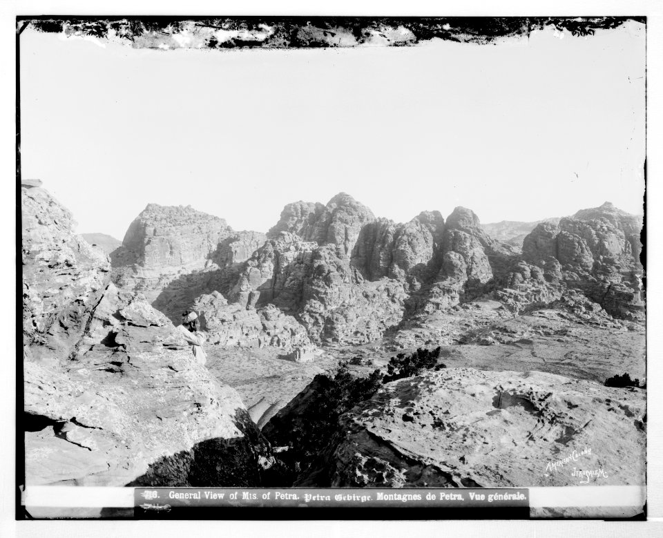 Petra. General view of mountains of Petra LOC matpc.06934