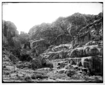 Petra. Gorges and tombs en route to Place of Sacrifice LOC matpc.06896