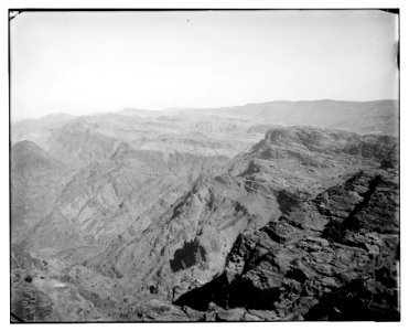 Petra. Panorama looking north and west from Mount Hor LOC matpc.06948