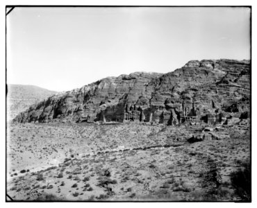 Petra. Panorama of tombs on the east in two sections LOC matpc.06893