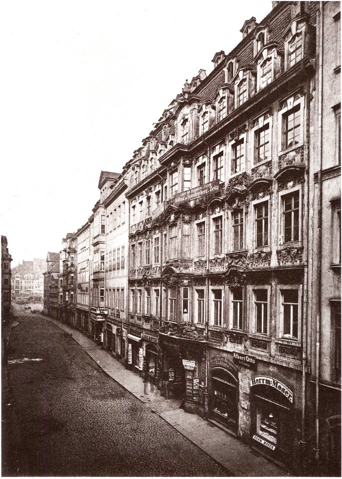 Petersstrasse Leipzig 1880