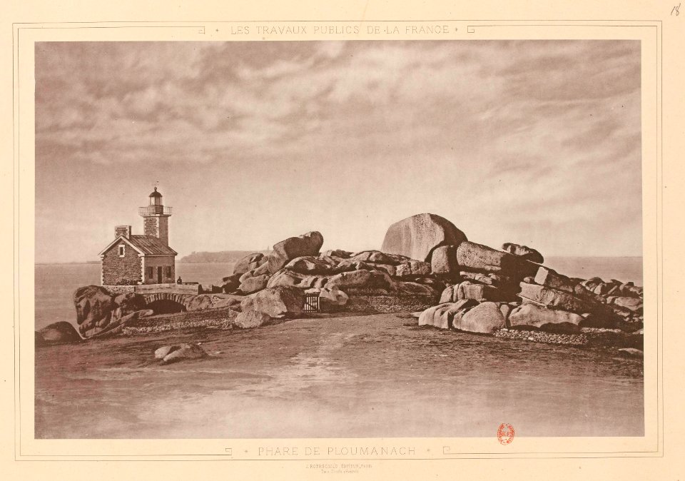 Phare de Ploumanach - Les Travaux Publics de la France