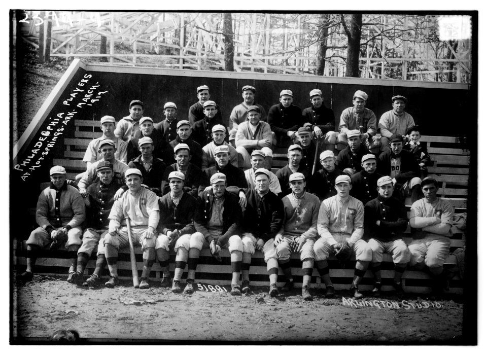 Phila N. players at Hot Springs, Ark. March 1912 (baseball) LCCN2014690359