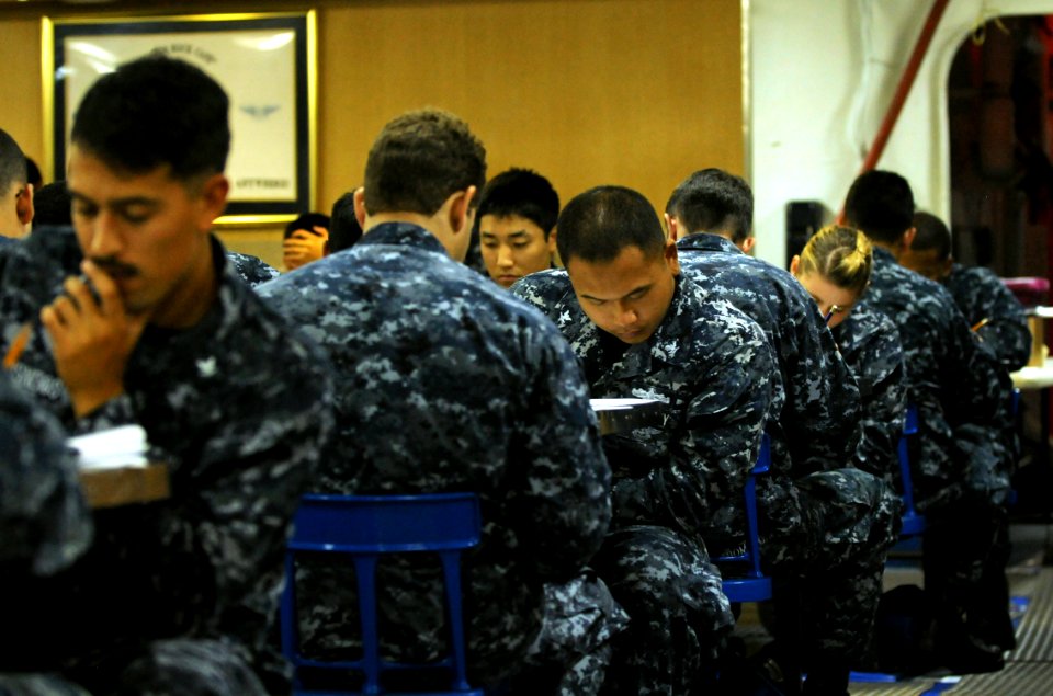 Petty officer 2nd Class advancement exam 130912-N-AQ172-092