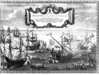 Philip V, King of Spain, 1683-1746, his royal fleet landing at Naples, 170- LCCN2006689714