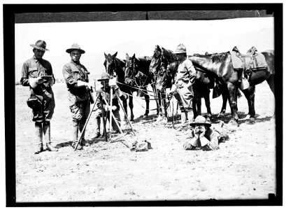PHILIPPINES. SIGNAL CORPS CONSTRUCTING LINES IN THE ISLANDS LCCN2016866476