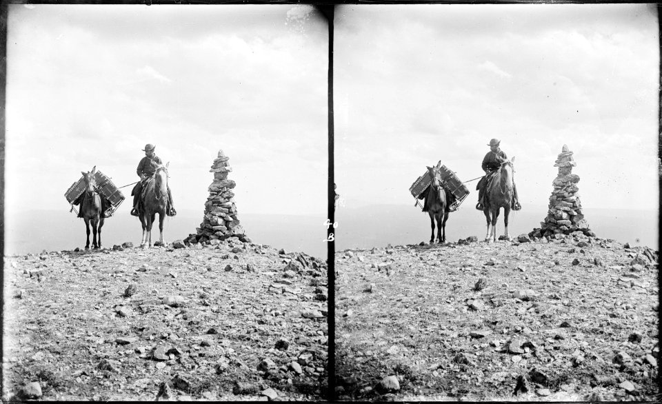 Photo outfit. Summit Mountain, Washburn. Yellowstone National Park. - NARA - 517295