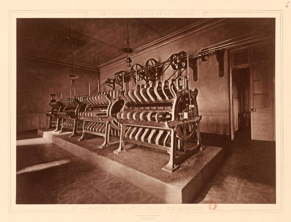 Phares de la Hève Salle des machines - Les Travaux Publics de la France