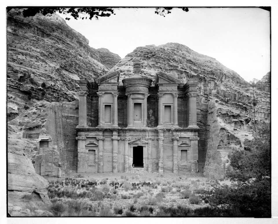 Petra. Temple of Ed-Deir, front view LOC matpc.06912