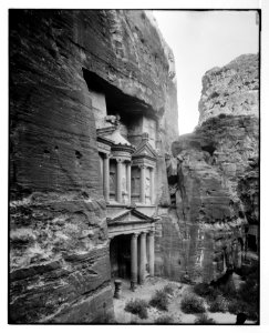 Petra. Temple of el-Khazneh from the southeast LOC matpc.06883