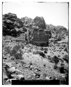 Petra. Temple of Kasr Firaun with altar LOC matpc.06892