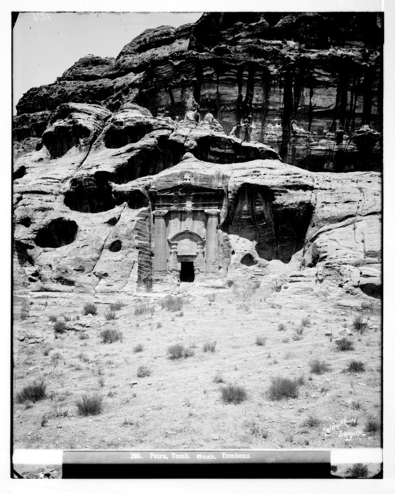 Petra. Tomb with three urns LOC matpc.06899