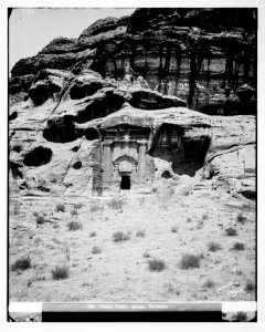 Petra. Tomb with three urns LOC matpc.06899
