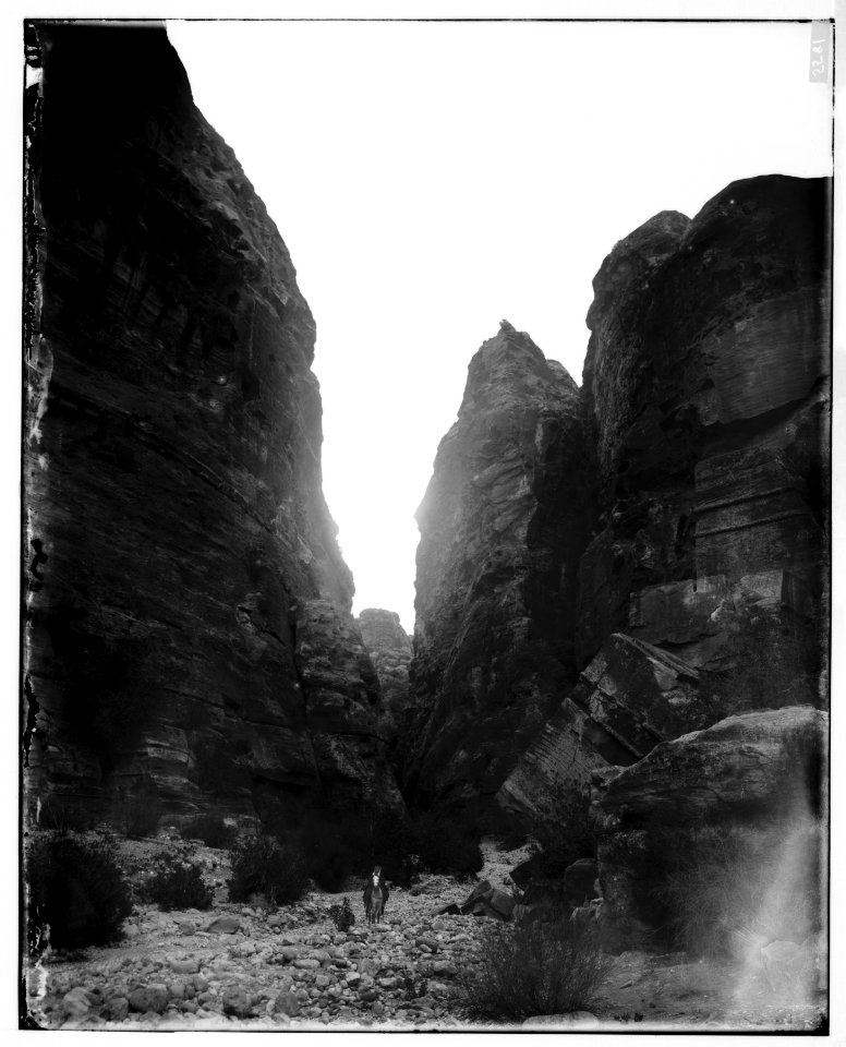 Petra. Western entrance of Es-Sik LOC matpc.06887