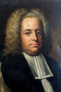 Photo of detail from portrait of Bishop Mordecai Carey