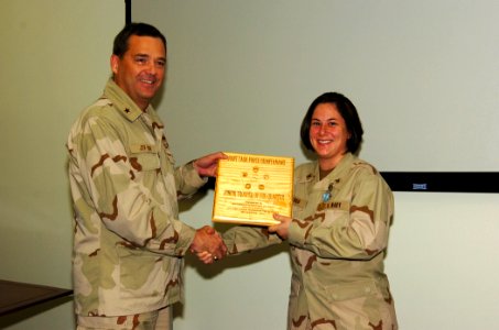 Petty Officer 3rd Class Mugford Is Named Junior Trooper of the Quarter DVIDS228142