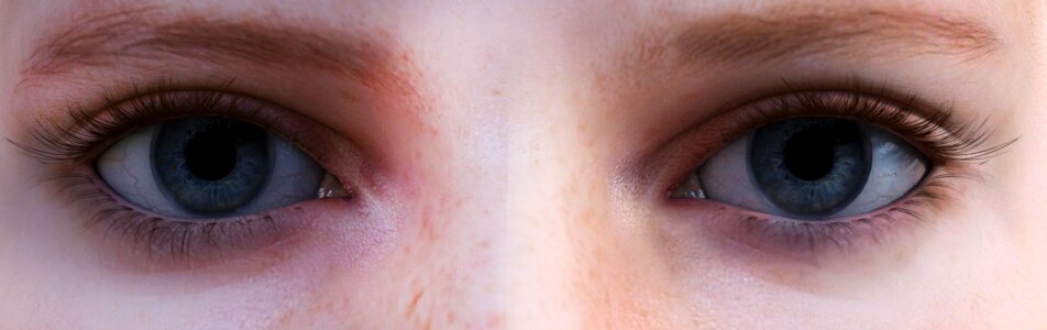 Human eye female close up photo