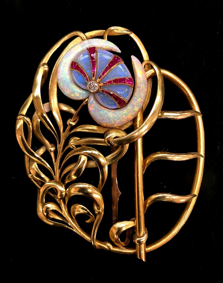Philippe Wolfers - Peacock feather belt buckle - 1898 - Collectie Koning Boudewijnstichting - Fonds Braet-Buys-Bartholemus