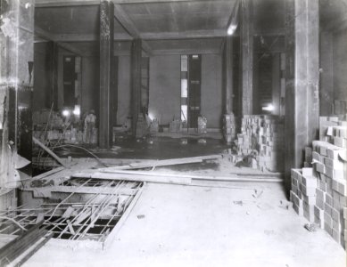 Photograph of Construction of a Stack Area in the National Archives Building (36222343185)