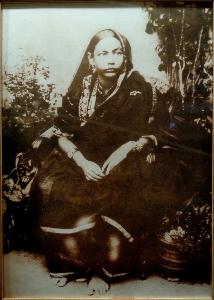 Photograph of Prabhabati Bose displayed at Netaji Museum and Centre for Studies in Himalayan Languages Society & Culture