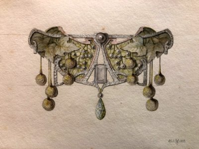Philippe Wolfers - drawing of piece of jewelry - 1902 - Collectie Koning Boudewijnstichting - Fonds Braet-Buys-Bartholemus