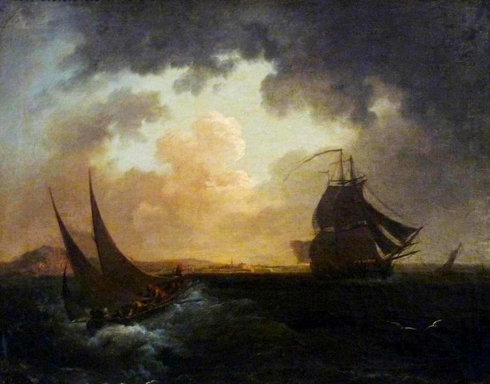 Philippe-Jacques de Loutherbourg-Vue du Havre du côté de la mer
