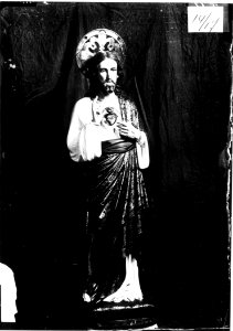 Photograph of a statue of the Sacred Heart of Jesus Christ Cuypershuis 0688b (17)