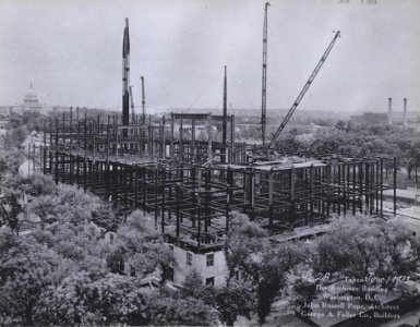 Photograph of a View of the Entire Site for the National Archives Building with Some Completed Walls, Washington, D.C. (36777322955)
