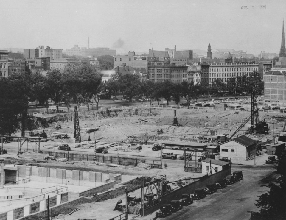 Photograph of a View of the Entire Site for the National Archives Building, Washington, D.C. (36640150841)