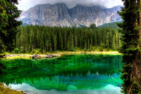 Nature south tyrol lake photo