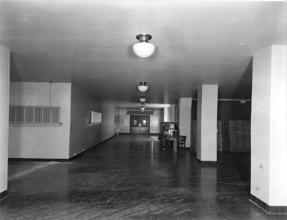 Photograph of Construction of a Stack Area in the National Archives Building (36029145486)