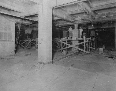 Photograph of Construction of Columns inside the National Archives Building (36070521755)
